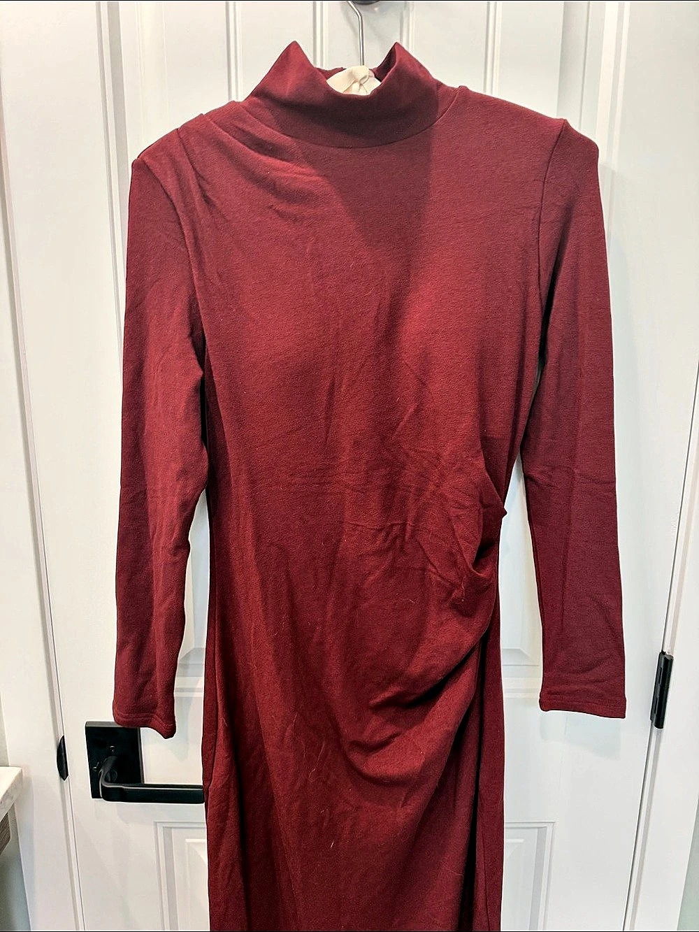 OGL Long Sleeve Burgundy Maxi Dress
